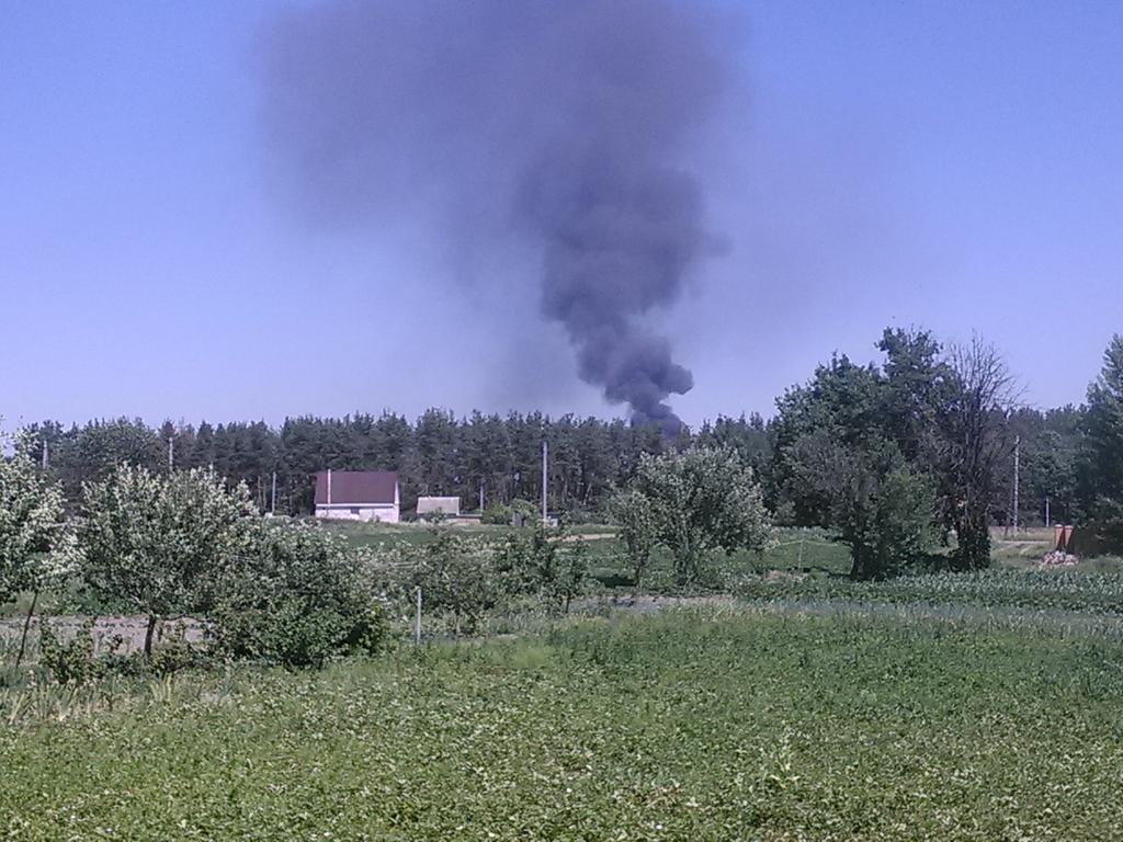 пожар на нефтебазе Киев